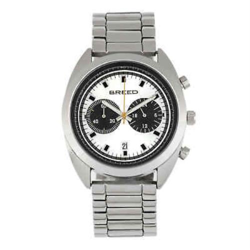Zodiac Breed Racer Chronograph Quartz Silver Dial Men`s Watch 8501