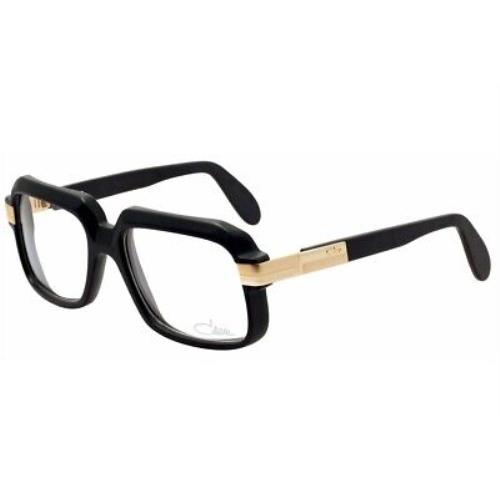 Cazal Legends Eyeglasses 607 011 Matte Black/gold Full Rim Optical Frame 56mm