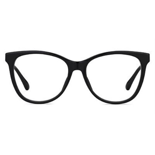 Jimmy Choo 199 Eyeglasses RX Women Black Square 53mm
