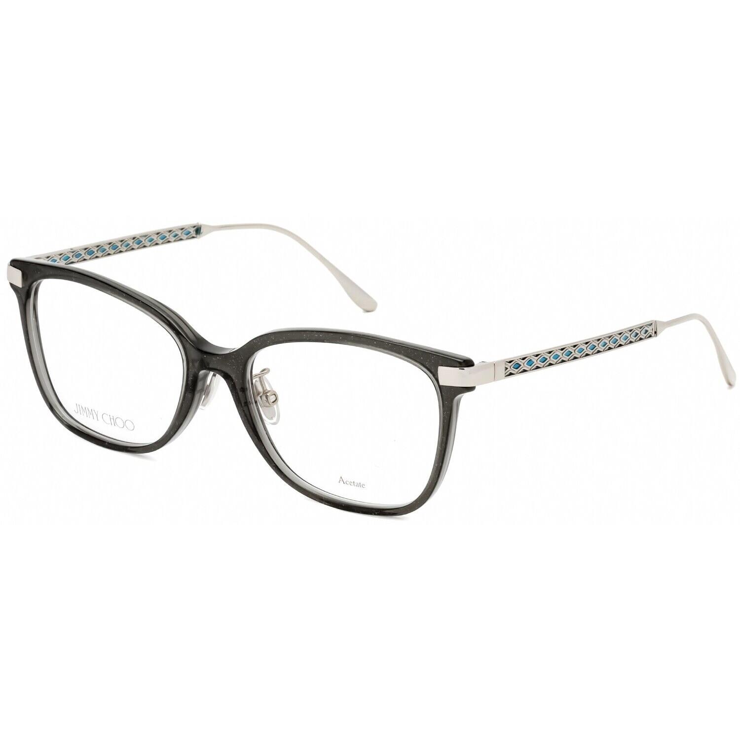 NY22 Jimmy Choo JC 236/F Glitter Grey Women`s Plastic Eyeglasses 53mm