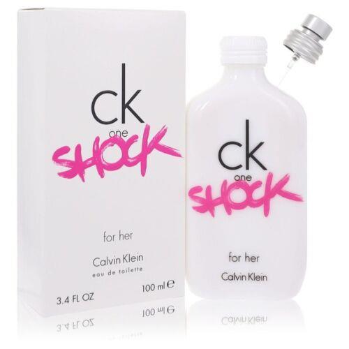 CK One Shock By Calvin Klein Eau De Toilette Spray 3.4 oz