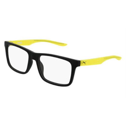 Puma PJ0029O Childs Eyeglasses Unisex Yellow Rectangle 50mm