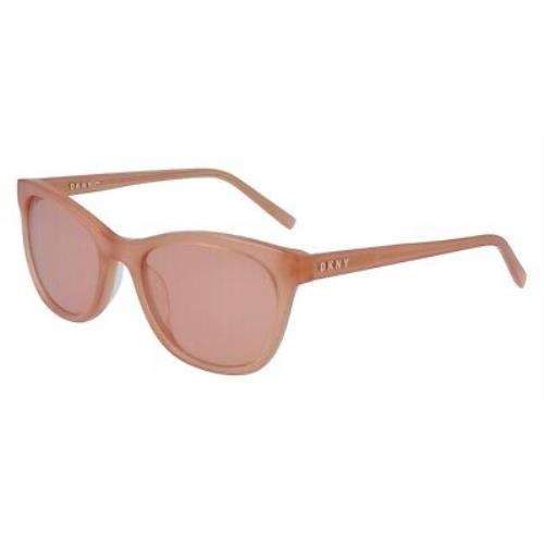 Dkny DK502S Sunglasses Women Milky Blush Oval 53mm 025806830231