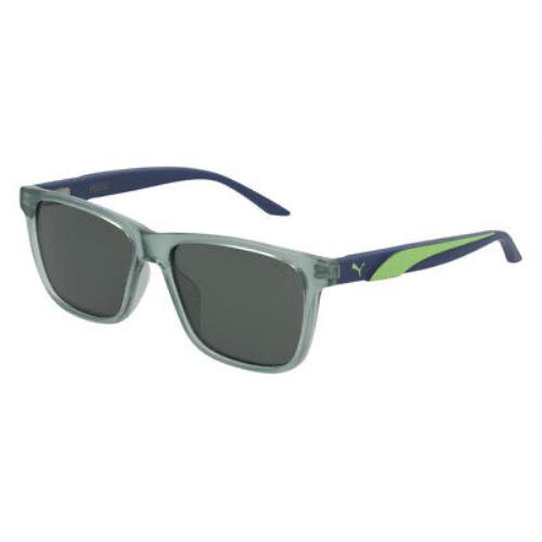 Puma PJ0051S Sunglasses Unisex Green Rectangle 50mm