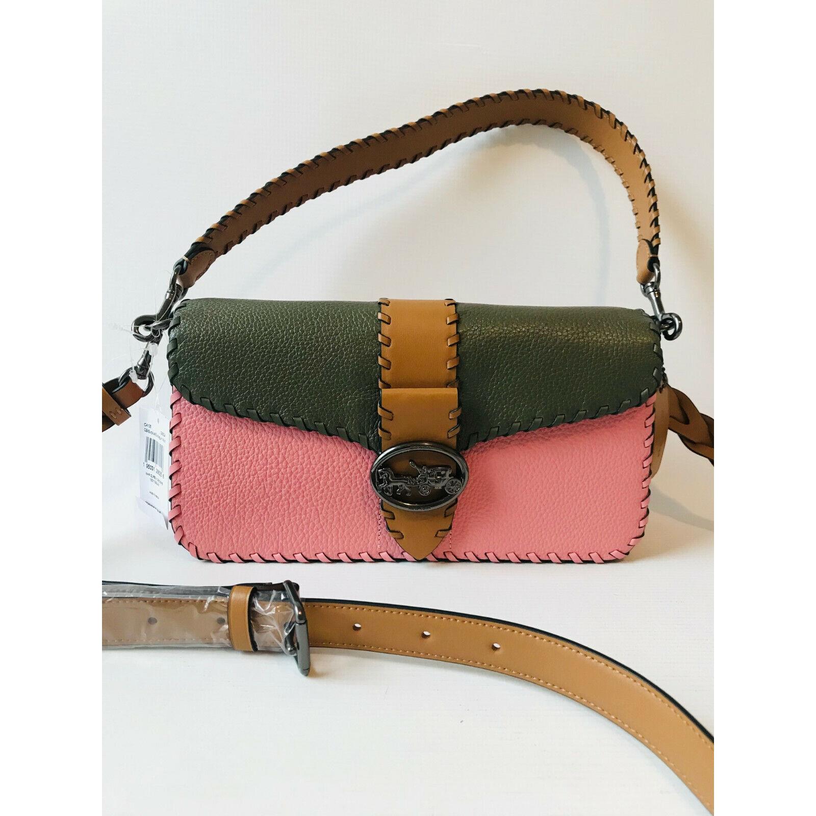 georgie crossbody in colorblock with whipstitch