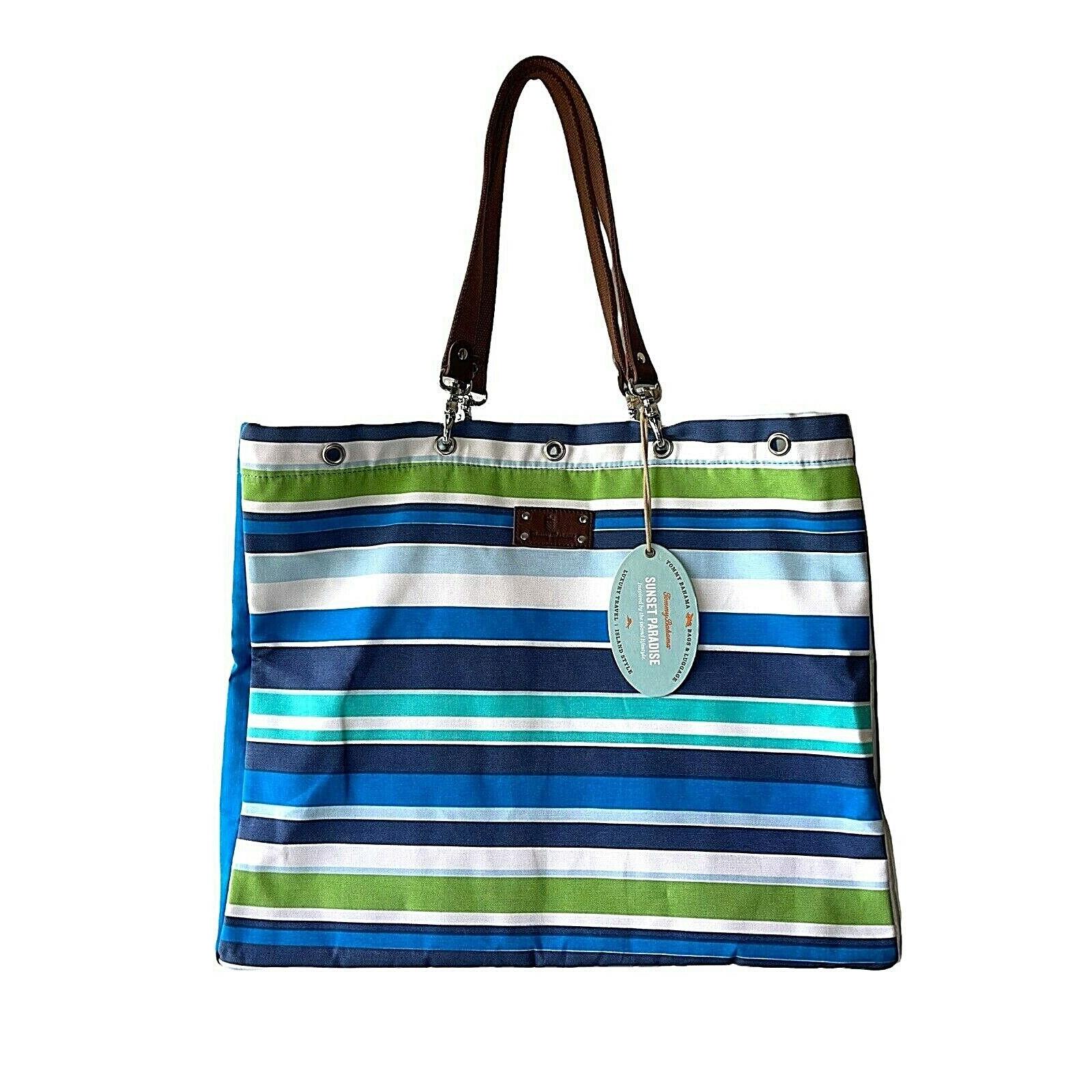 Teal Floral MSRP NWT Tommy Bahama Woman's Tote $148.00 