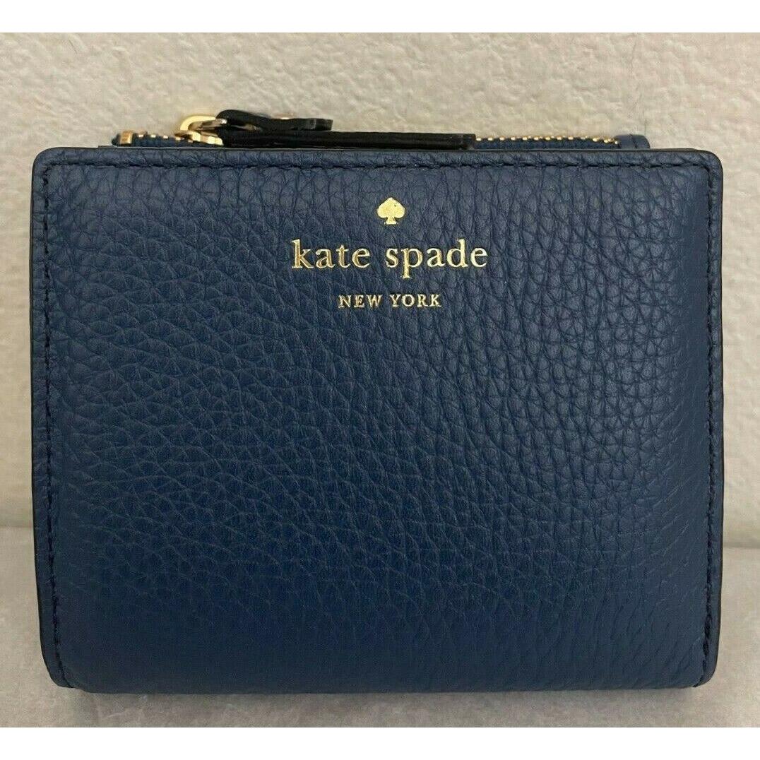 Kate Spade Young Lane Adalyn Small Bifold Wallet PWRU5805 Atlantic Blue
