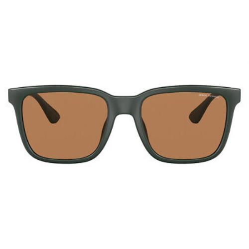 Armani Exchange 0AX4112SU Sunglasses Men Green Rectangle 55mm