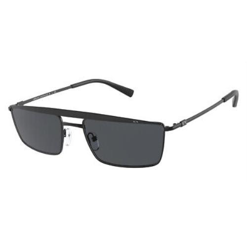Armani Exchange 0AX2038S Sunglasses Men Black Rectangle 58mm