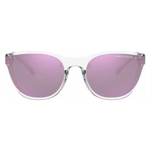 Armani Exchange AX4097S Sunglasses Women Clear Square 60mm