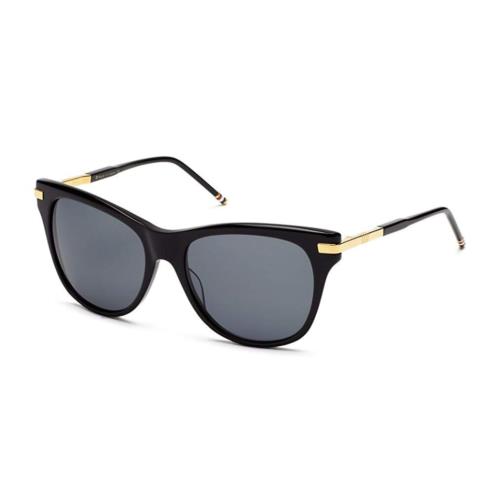 Thom Browne TB-506-A-BLK-GLD-56 Sunglasses Black Gold 56mm