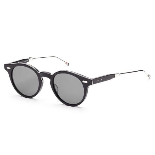 Thom Browne 806 A-blk-slv Folding Sunglasses Matte Black 48mm