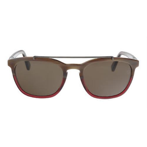Ermenegildo Zegna EZ0044/S 65J Burgundy Square Sunglasses