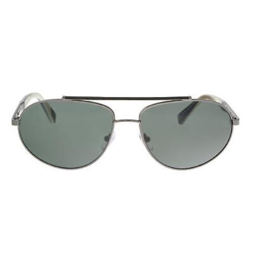 Ermenegildo Zegna EZ0037/S 12N Grey/green Aviator Sunglasses
