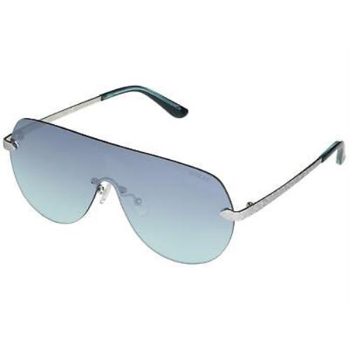 Guess Shiny Light Nickeltin/blue Mirror GU7561 Fashion Women Sunglasses