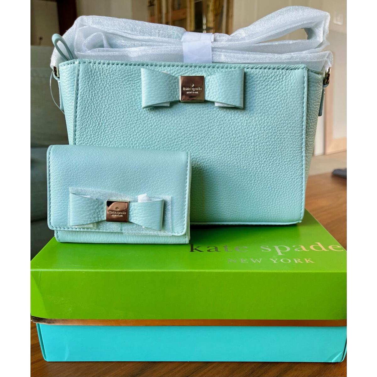 kate spade blue bow purse