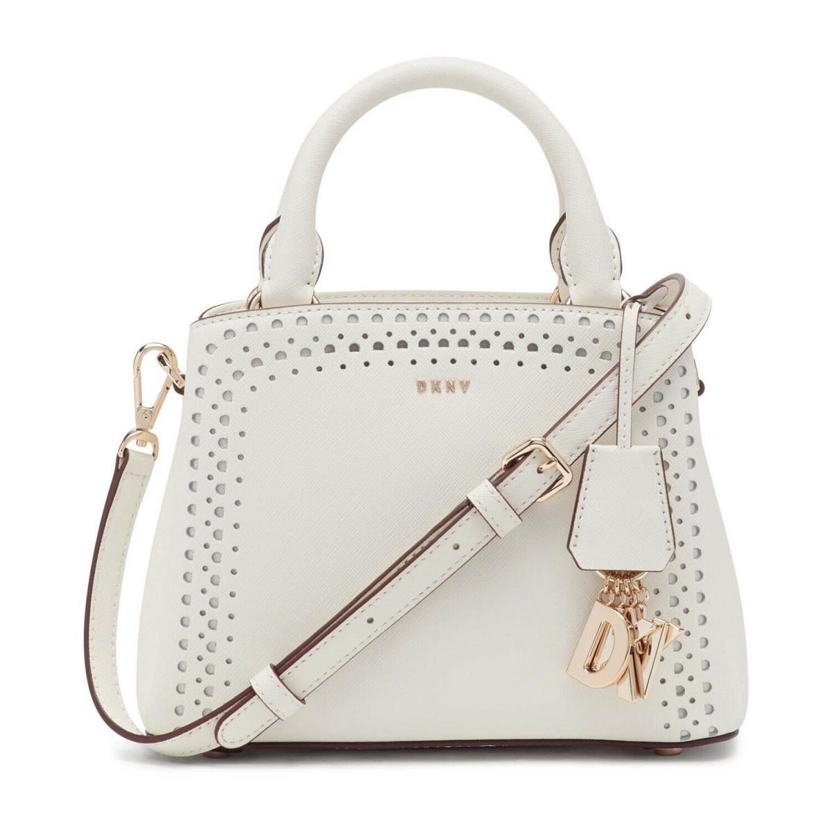 Dkny Paige Small Leather Satchel White