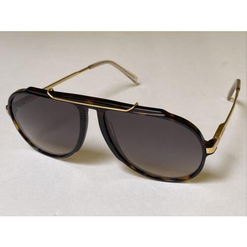 Celine CL40025I 52B Tortoise Gold Frame Gray Gradient Lens Sunglasses 60-15-140