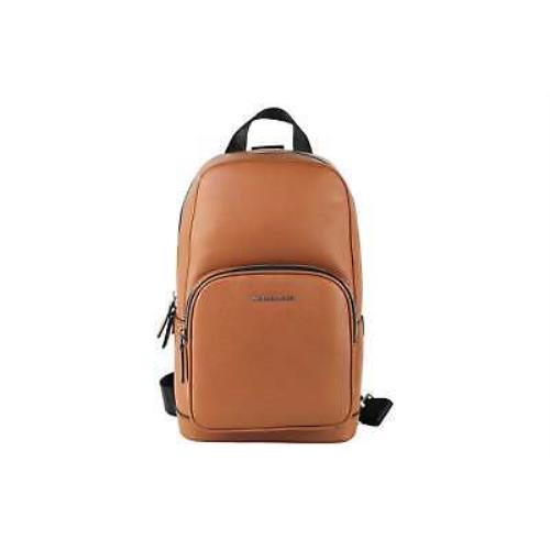 Michael Kors Cooper Medium Pebbled Leather Commuter Slingpack Bag Luggage