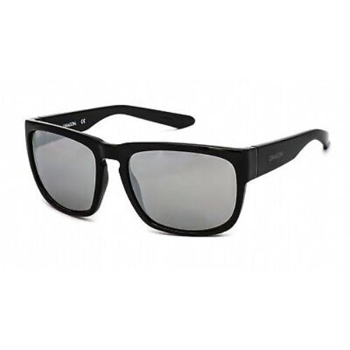 Dragon DR Rune XL Ion 011 Sunglasses Black Frame Silver Lenses 60mm