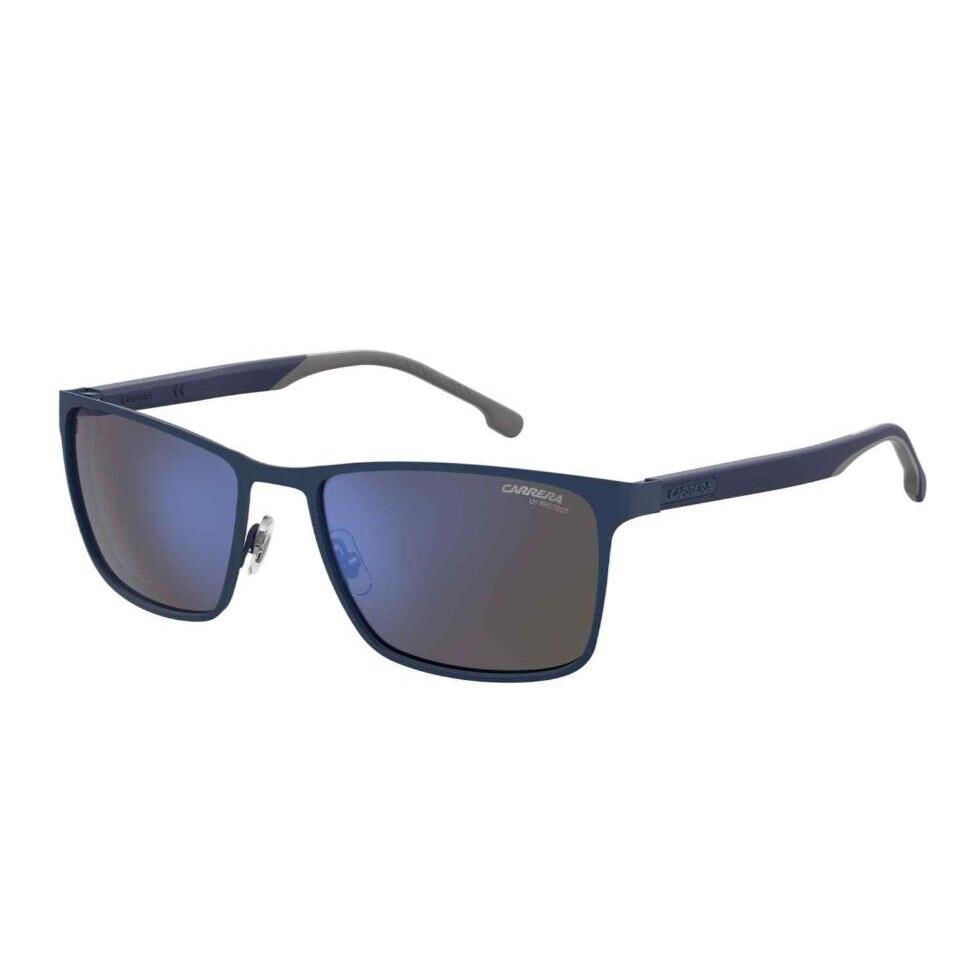 Carrera 8048s Opjpxt Bluegrayblue Mirrored Rectangle Men`s Sunglasses 020363422783 