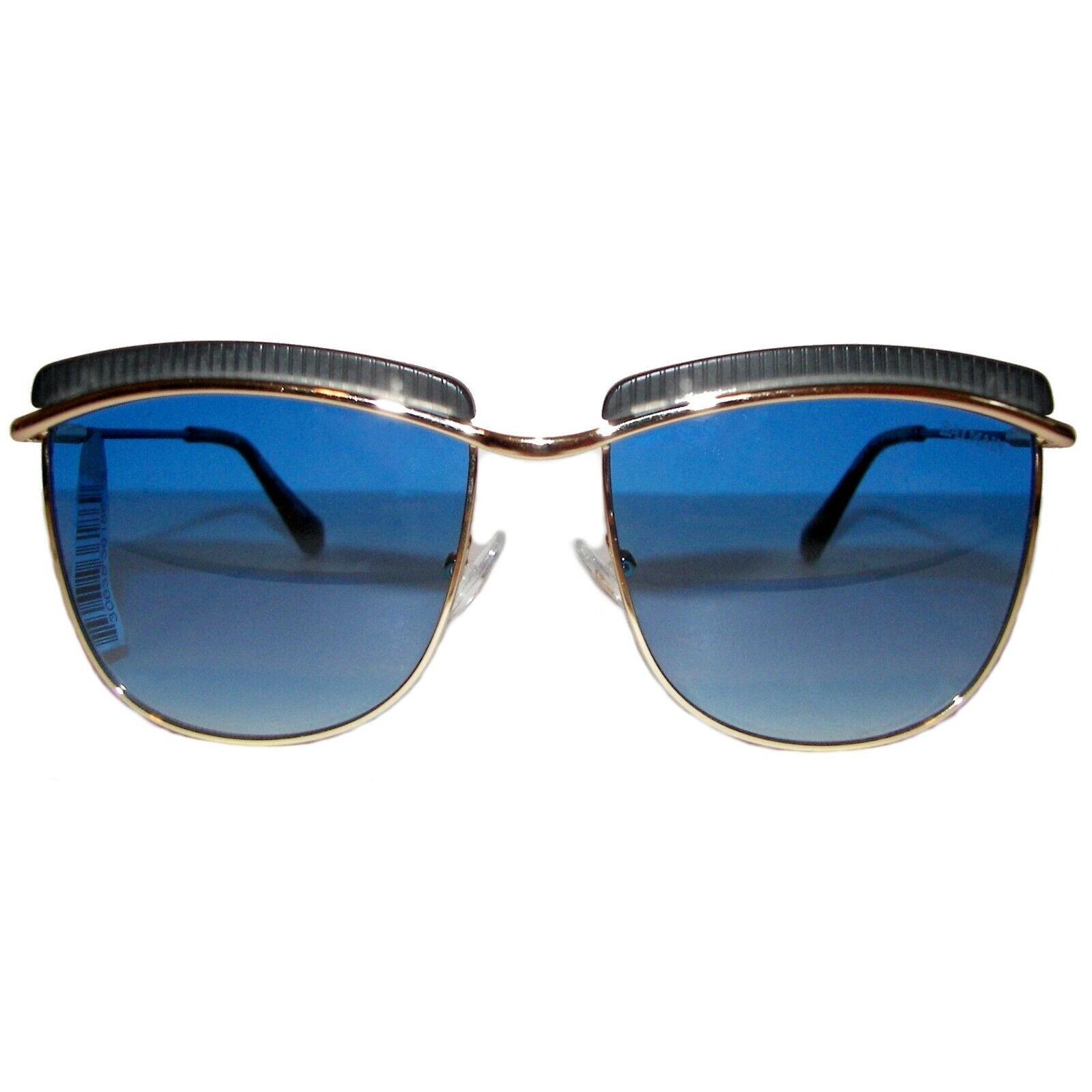 Balmain Gold Blue Gradient Sunglasses Made in France