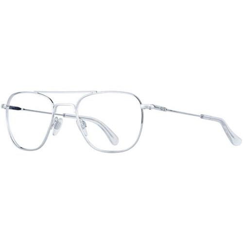 American Optical Pilot Men`s Eyeglass Frames Silver-Tone