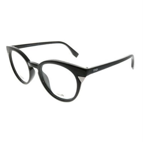 Fendi Angle FF 0127 R0Z Dark Brown Plastic Cat-eye Eyeglasses 50mm