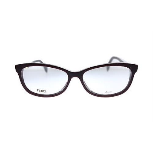 Fendi FF 0233 S85 Burgundy Plastic Square Eyeglasses 54mm