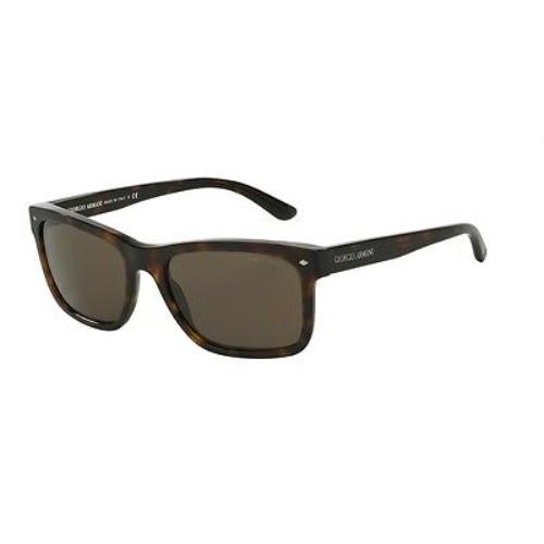 Giorgio Armani Sunglasses AR 8028 500253 Brushed Havana 55MM