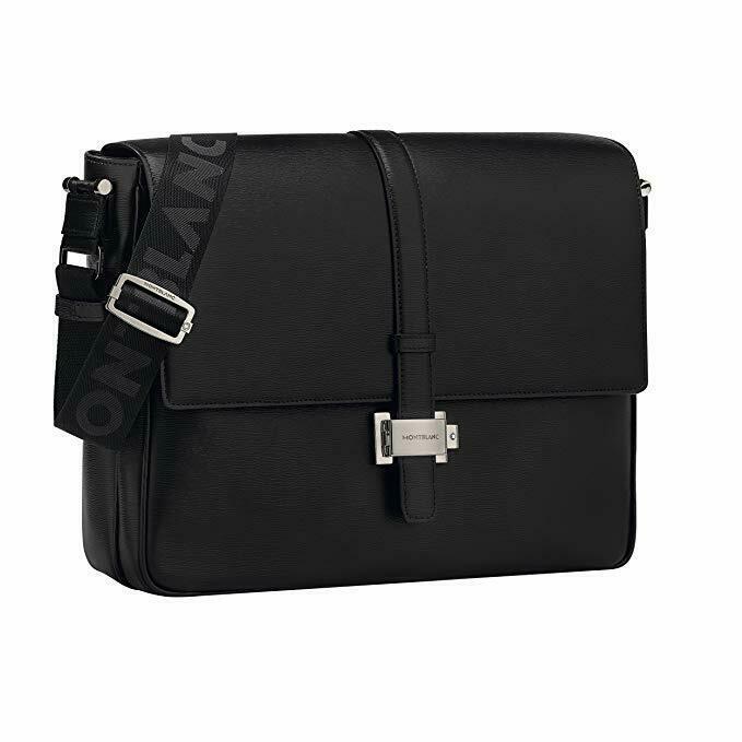 Montblanc 4810 Westside Leather Messenger Bag w/ Shoulder Strap 114681