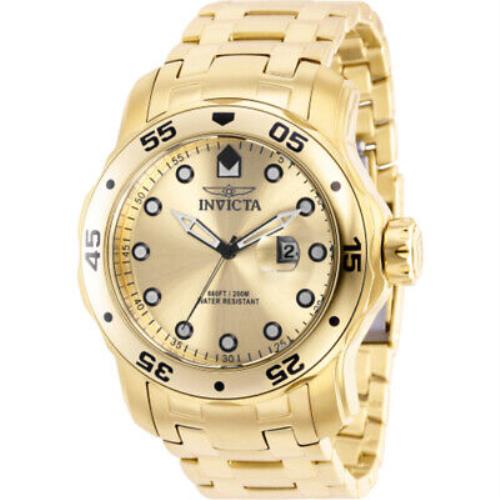 Invicta Pro Diver Gold Dial Gold-tone Men`s Watch 39087