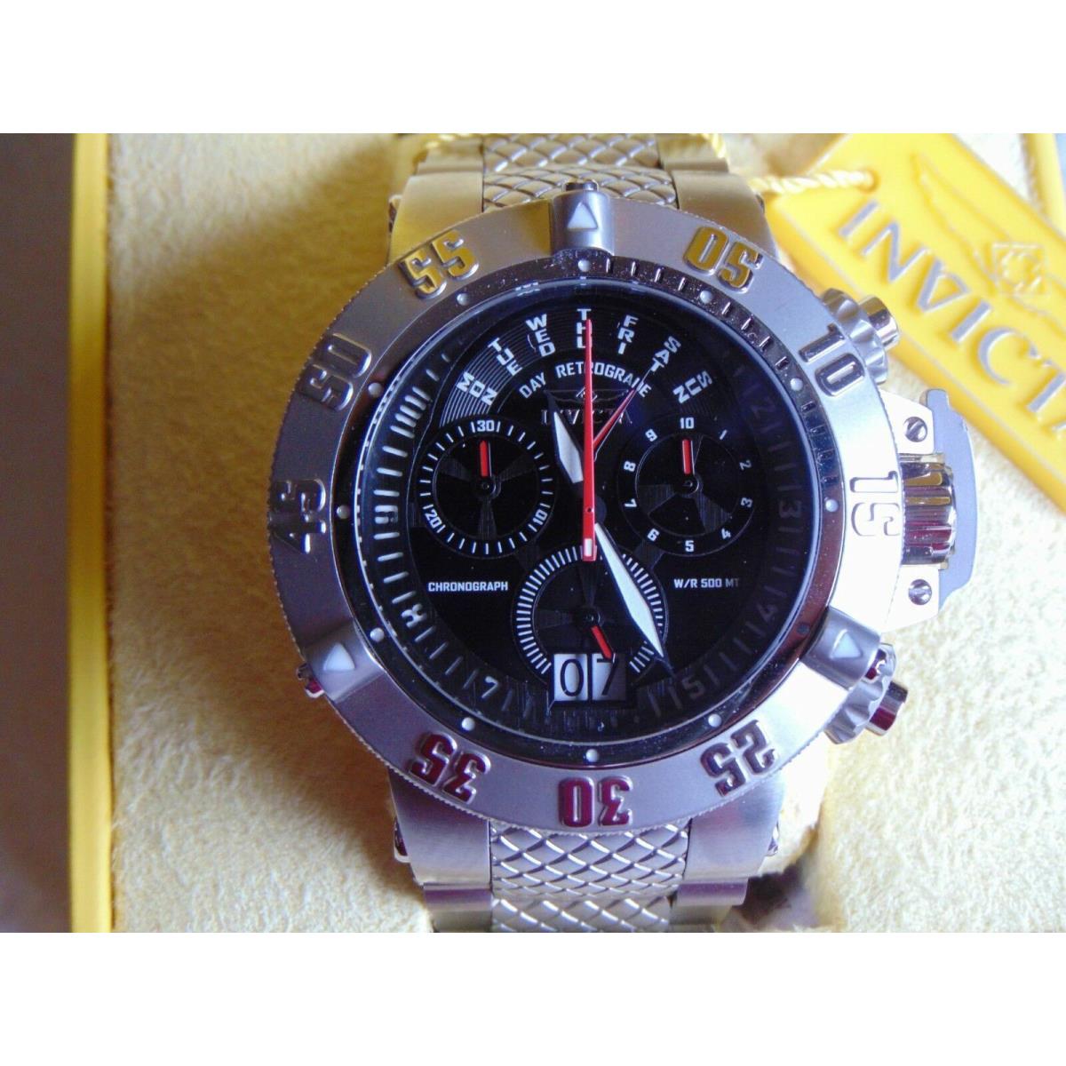 Invicta Subaqua Noma Iii 50mm Swiss Mov`t Chronograph Stainless Steel Watch