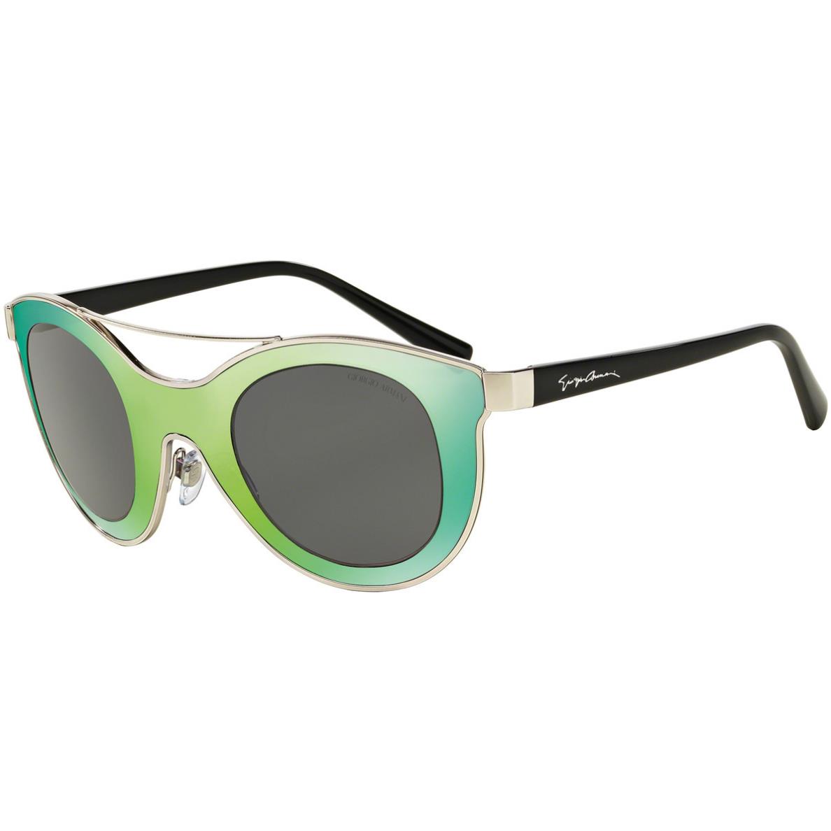 Giorgio Armani 6033 - 301587 Sunglasses Green Silver /grey 39mm