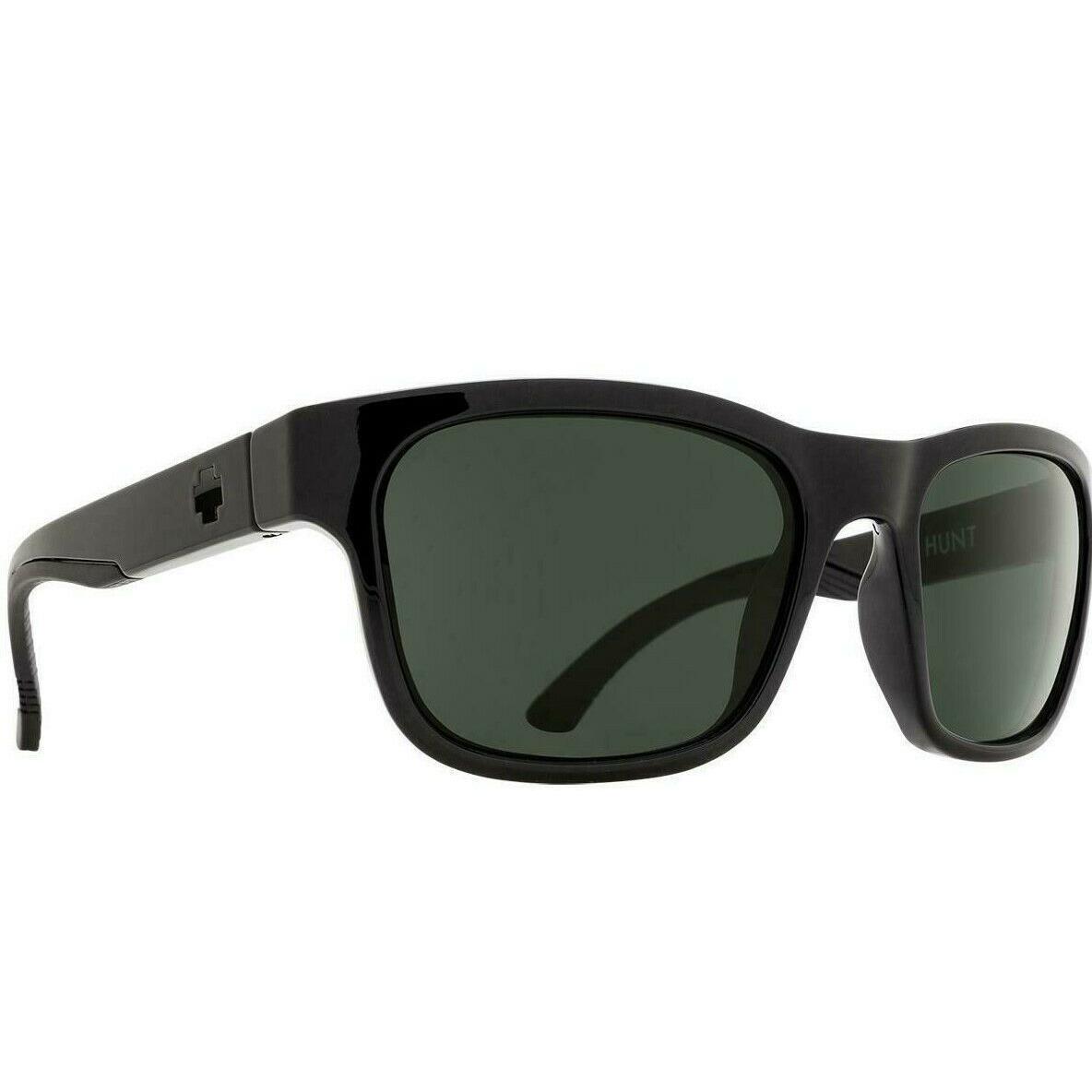 Spy Optic Hunt Sosi Black Frame HD Plus Gray Green Polarized Sunglasses