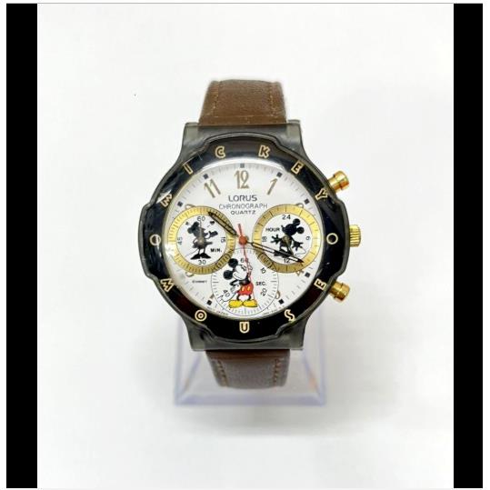 Vintage Lorus V654-8050 Mickey Mouse Chronograph 3 Sub Quartz Men`s Watch