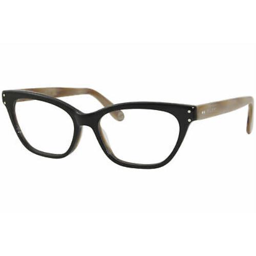 Gucci GG0570O 007 Eyeglasses Women`s Black/brown Horn Optical Frame 52mm