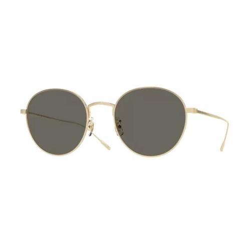 Oliver Peoples 0OV1306ST Altair 5311R5 Brushed Gold/carbon Grey Round Sunglasses
