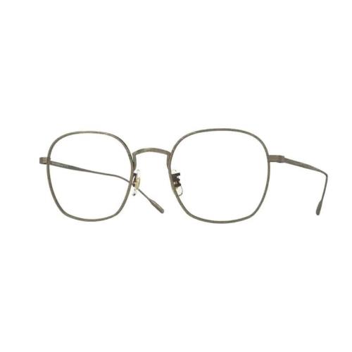 Oliver Peoples 0OV1307ST Ades 5284SB Antique Gold /blue Block Square Eyeglasses