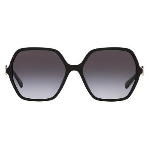Bvlgari 0BV8238BF Sunglasses Women Geometric Black 57mm