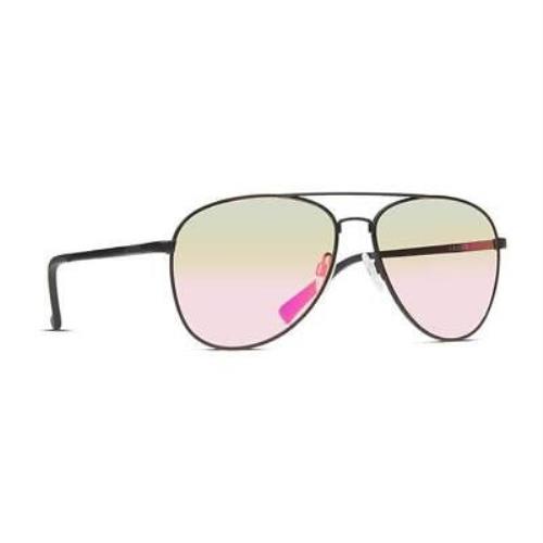 Vonzipper Farva Sunglasses Black Satin Pink Chrome