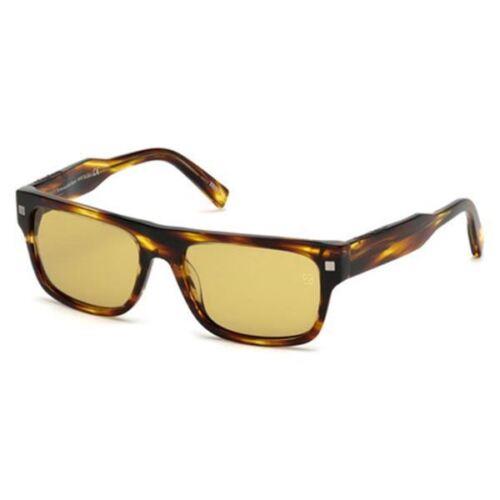 Ermenegildo Zegna EZ0088 50J Sunglasses Tortoiseshell / Brown Square