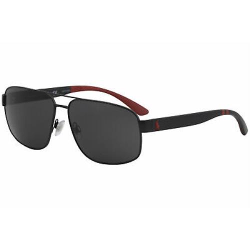 Polo Ralph Lauren PH3112 PH/3112 9038/87 Matte Black/red Pilot Sunglasses 62mm