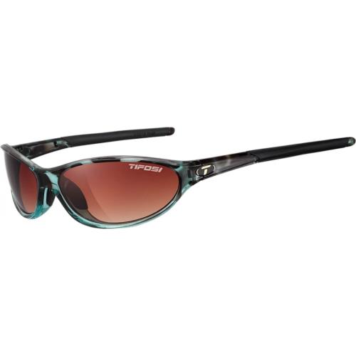 Tifosi Women`s Alpe 2.0 Sunglasses Blue Tortoise Brown Gradient Lens