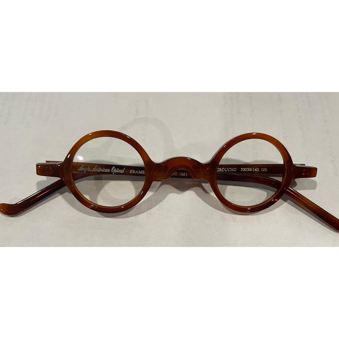 Groucho Rye Handmade British Eyeglasses Round Frames - Anglo American DB