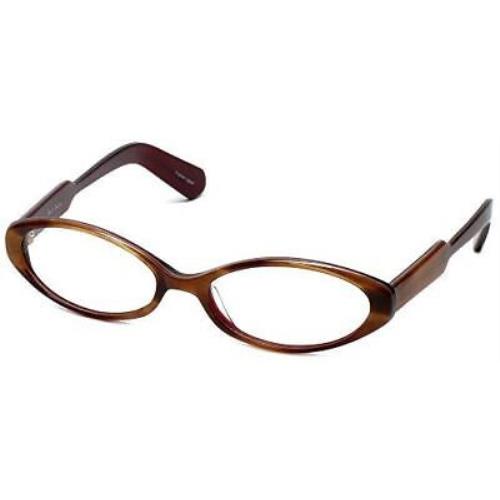 Paul Smith Designer Eyeglasses PS296-SYGA in Brown Stripe Burgundy 52mm Demo Len