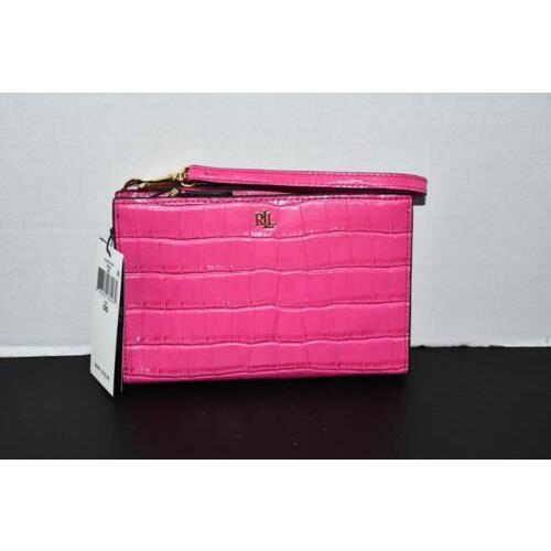 Lauren Ralph Lauren Leather Small Pouch in Pink 432860924002