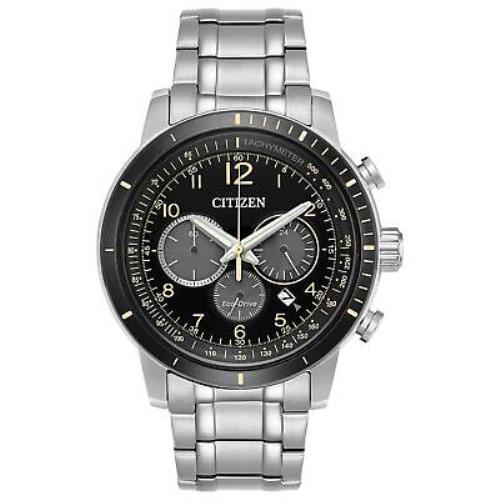 Citizen Eco-drive Brycen Men`s Black Dial Watch CA4358-58E