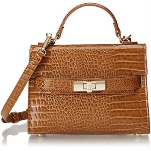 Steve Madden Womens Steve Mdden Dignify Croco Top Handle Bag Brown One Size US