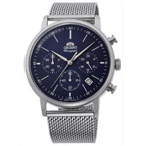 Orient RA-KV0401L10B Classic 42.4MM Men`s Chronograph Stainless Steel Watch